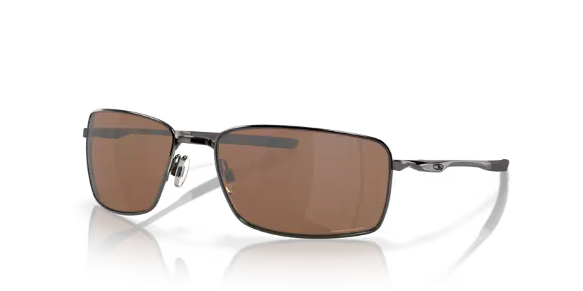 Oakley Square Wire Sunglasses Rectangle Tungsten Frame Polarised OO4075 407514