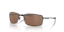 Oakley Square Wire Sunglasses Rectangle Tungsten Frame Polarised OO4075 407514