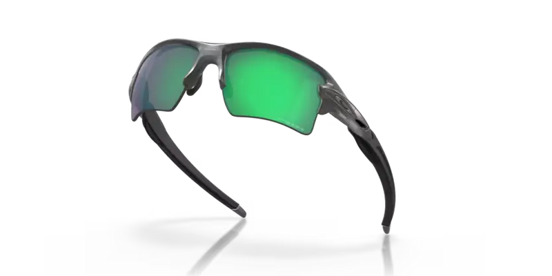 Oakley Flak 2.0 XL Sunglasses Rectangle Steel Frame Green Lens OO9188 9188F3