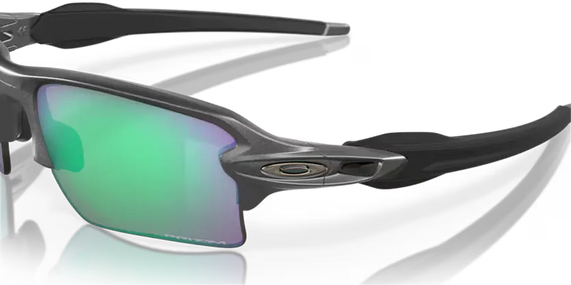 Oakley Flak 2.0 XL Sunglasses Rectangle Steel Frame Green Lens OO9188 9188F3