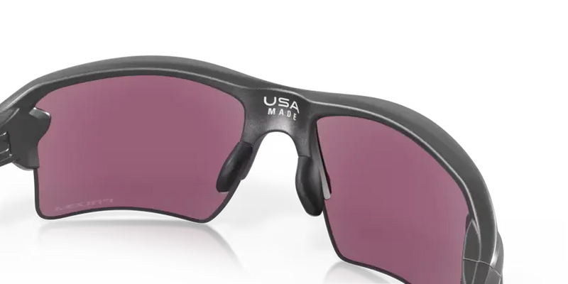 Oakley Flak 2.0 XL Sunglasses Rectangle Steel Frame Green Lens OO9188 9188F3