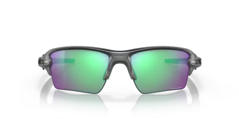 Oakley Flak 2.0 XL Sunglasses Rectangle Steel Frame Green Lens OO9188 9188F3