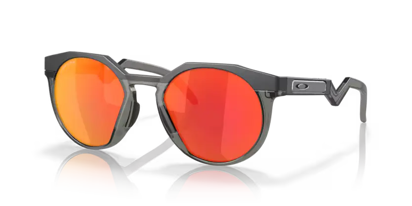 Oakley HSTN Sunglasses Matte Carbon Frame Ruby Lens  OO9242 924202
