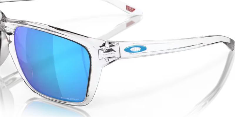 Oakley Sylas Sunglasses Polished Clear Frame Blue Lens OO9448 944804