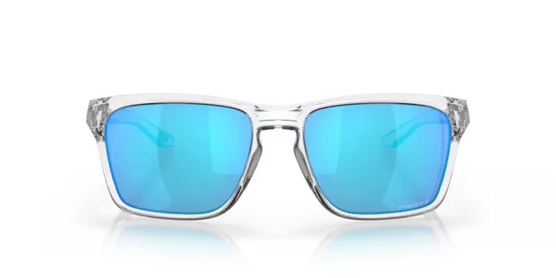 Oakley Sylas Sunglasses Polished Clear Frame Blue Lens OO9448 944804