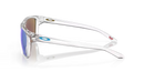 Oakley Sylas Sunglasses Polished Clear Frame Blue Lens OO9448 944804