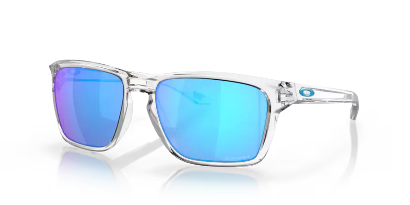 Oakley Sylas Sunglasses Polished Clear Frame Blue Lens OO9448 944804
