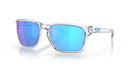 Oakley Sylas Sunglasses Polished Clear Frame Blue Lens OO9448 944804