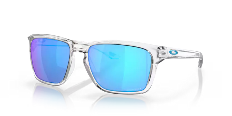Oakley Sylas Sunglasses Polished Clear Frame Blue Lens OO9448 944804