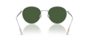 Polo Ralph Lauren Sunglasses Round Silver Frame Green Lens PH3158 942371