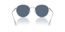 Polo Ralph Lauren Sunglasses Round Silver Frame Blue Lens PH3158 942380