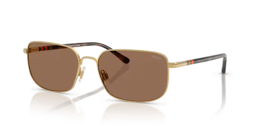 Polo Ralph Lauren Sunglasses Rectangle Gold Frame PH3159 947773
