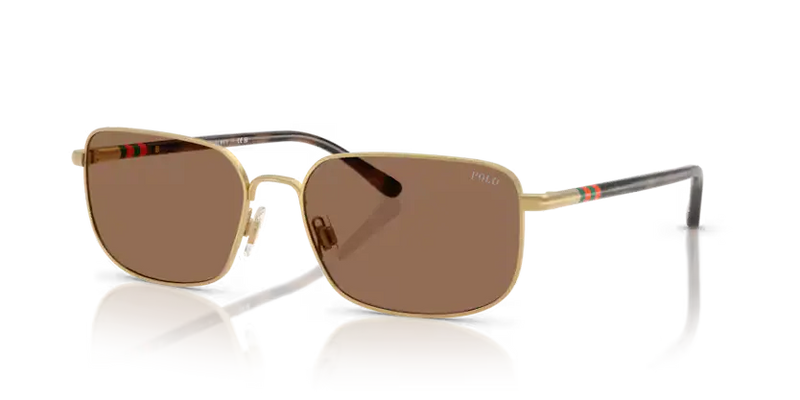 Polo Ralph Lauren Sunglasses Rectangle Gold Frame PH3159 947773