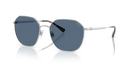 Polo Ralph Lauren Sunglasses Silver Frame Blue Lens PH3160 900180