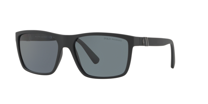 Polo Ralph Lauren Sunglasses Rectangle Black Frame Polarised PH4133 528481
