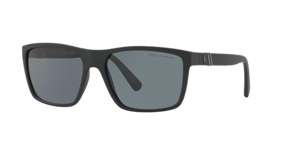 Polo Ralph Lauren Sunglasses Rectangle Black Frame Polarised PH4133 528481
