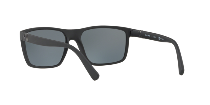 Polo Ralph Lauren Sunglasses Rectangle Black Frame Polarised PH4133 528481
