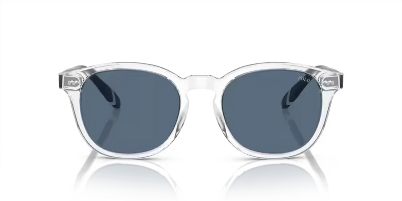 Polo Ralph Lauren Sunglasses Phantos Crystal Frame Blue Lens PH4206 533180