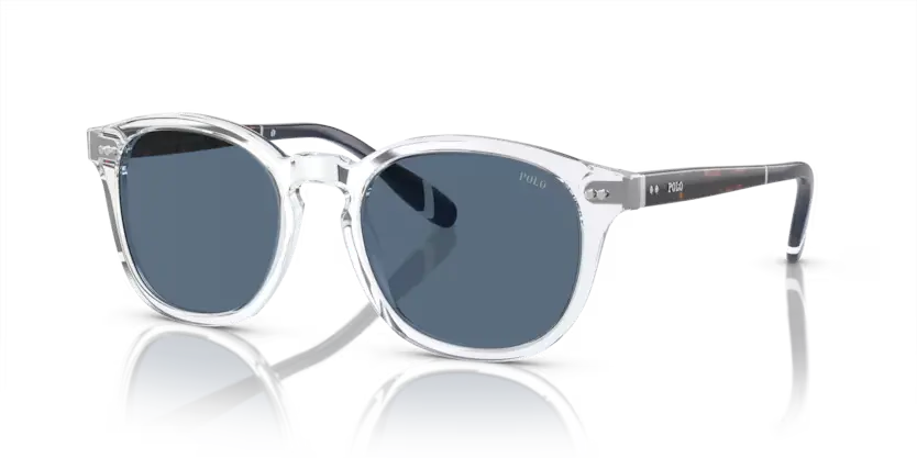 Polo Ralph Lauren Sunglasses Phantos Crystal Frame Blue Lens PH4206 533180
