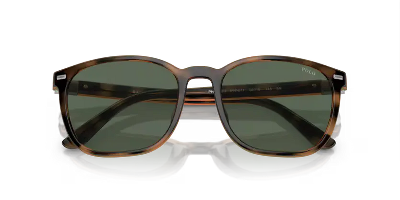 Polo Ralph Lauren Sunglasses Square Havana Frame Green Lens PH4208U 597471