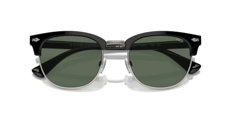 Polo Ralph Lauren Sunglasses Round Black Frame Green Lens PH4217 500171