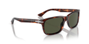 Persol Men's Rectangle Sunglasses Havana Frame Green Lens PO3048S 24/31