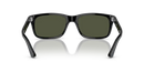 Persol Men's Rectangle Sunglasses Black Frame Green Lens PO3048S 95/31