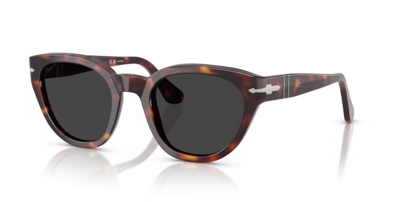 Persol Butterfly Sunglasses Havana Frame Polar Grey Lens PO3379S 24/48