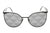 Prada Ladies Sunglasses Black Cat Eye PR50ZS-1AB03T - WatchStatus Ltd