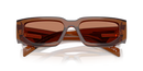 Prada Men's Transparent Brown Sunglasses PR 09ZS 20H90Q