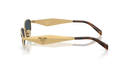 Prada Ladies Gold Sunglasses PR D51S 5AK70B