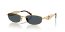 Prada Ladies Gold Sunglasses PR D51S 5AK70B