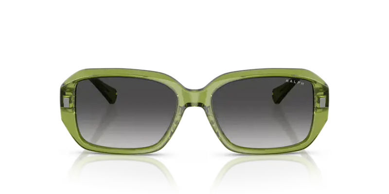 Ralph by Ralph Lauren Rectangle Sunglasses Transparent Green RA5325U 62228G