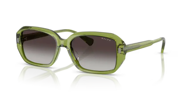 Ralph by Ralph Lauren Rectangle Sunglasses Transparent Green RA5325U 62228G