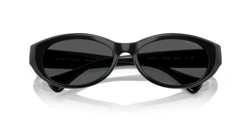 Ralph by Ralph Lauren Oval Sunglasses Shiny Black RA5327U 500187
