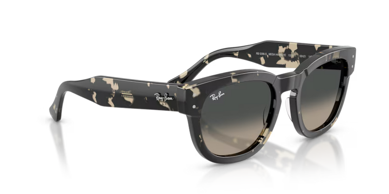 Ray-Ban Mega Hawkeye Sunglasses Grey Tortoise Frame RB0298S 133371