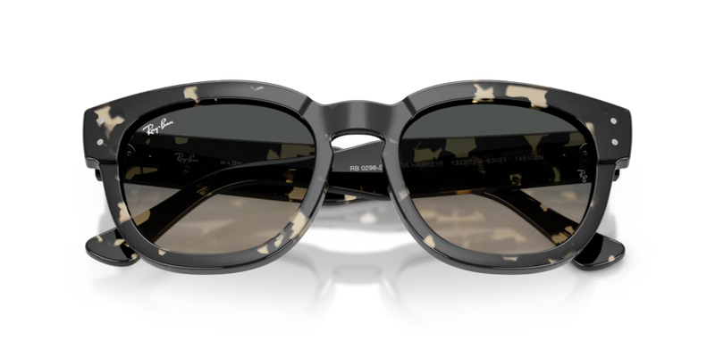 Ray-Ban Mega Hawkeye Sunglasses Grey Tortoise Frame RB0298S 133371