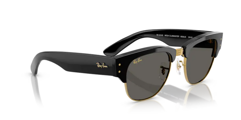 Ray-Ban Mega Clubmaster A$AP Rocky Sunglasses Black Frame RB0316S 6826J5