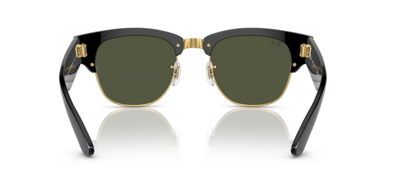 Ray-Ban Mega Clubmaster Sunglasses Black Frame Green Lens RB0316S 901/31