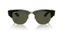 Ray-Ban Mega Clubmaster Sunglasses Black Frame Green Lens RB0316S 901/31