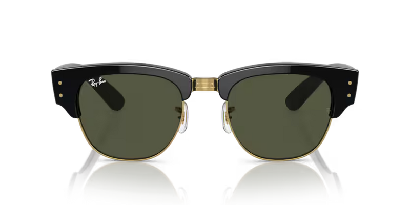 Ray-Ban Mega Clubmaster Sunglasses Black Frame Green Lens RB0316S 901/31