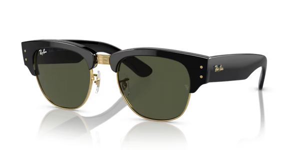Ray-Ban Mega Clubmaster Sunglasses Black Frame Green Lens RB0316S 901/31