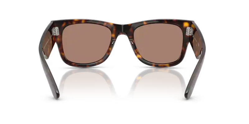 Ray-Ban Mega Wayfarer Sunglasses Havana Frame Light Violet Lens RB0840S 902/1A