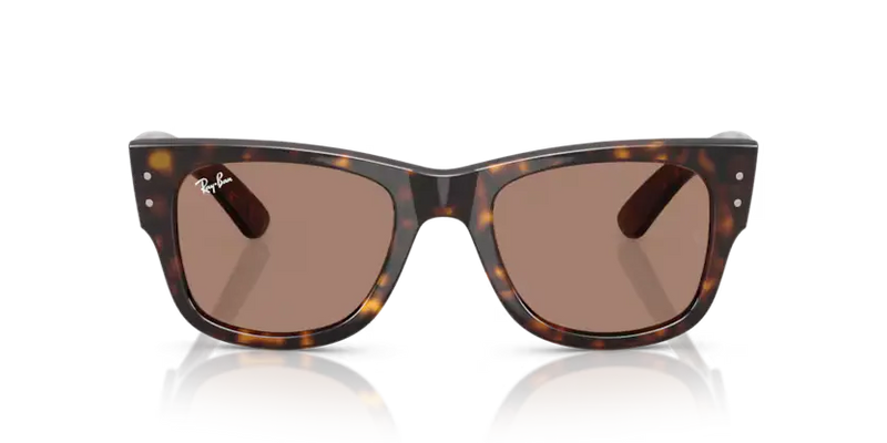 Ray-Ban Mega Wayfarer Sunglasses Havana Frame Light Violet Lens RB0840S 902/1A