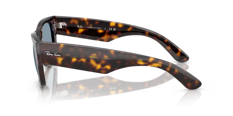 Ray-Ban Mega Wayfarer Sunglasses Havana Frame Blue Lens RB0840S 902/56