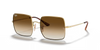 Ray-Ban Square Sunglasses Arista with Clear Gradient Brown Lens RB1971 914751