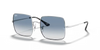 Ray-Ban Square Sunglasses Silver with Clear Gradient Blue Lens RB1971 91493F Ray-Ban