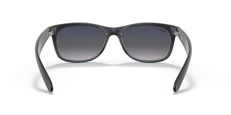 Ray-Ban New Wayfarer Sunglasses Matte Black Blue Frame RB2132 601S78
