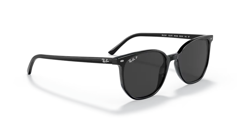 Ray-Ban New Elliot Sunglasses Black Frame Polar Black Lens RB2197 901/48