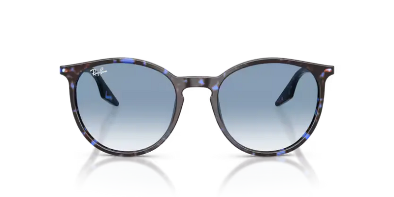 Ray-Ban Sunglasses Havana Frame Blue Gradient Lens RB2204 14303F